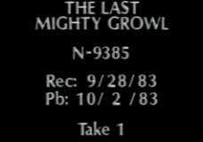 The Last Mighty Growl
