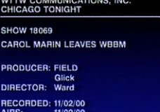 Carol Marin-Chicago Tonight, November 2nd, 2000